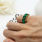 Cincin Perhiasan Fashion yang Dapat Disesuaikan 925 Cincin Perak 17mm Untuk Pria