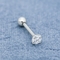 Clear Round Zircon Stone Ear Piercing Jewellery 18G Untuk Anak Perempuan