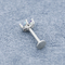 4mm Flat Back Labret Piercing Jewelry Blue Marquise Gems OEM ODM
