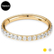 G23 Gold Titanium Piercing Jewelry Clear Gems Nose Ring Untuk Wanita