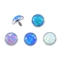 Opal Dermal Top G23 Titanium Piercing Jewelry 3mm 4mm Untuk Pernikahan