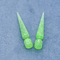 18G 6mm Green Spiral Ear Tapers Glitter Acrylic Taper Untuk Peregangan