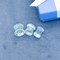 OEM Pyrex Glass Ear Plugs 13mm Stainless Steel Perhiasan Tindik Buatan Tangan