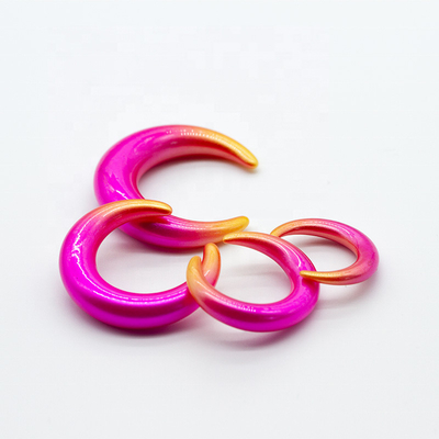 Akrilik Klasik Unisex Spiral Ear Taper 4G 75G warna campuran OEM ODM